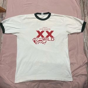 2007  Cancun Dos Equis In The Wild T-shirt With Binded Cuffs and Collar